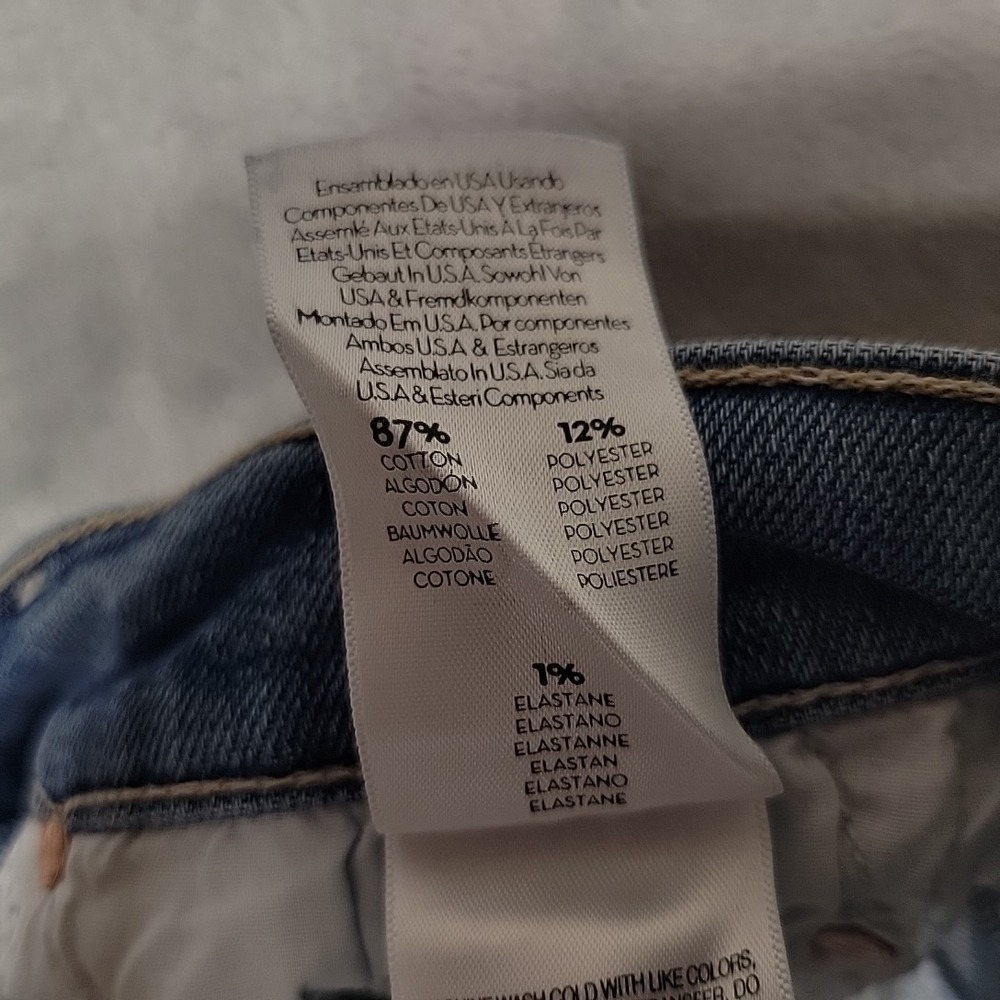 Mother Jeans Womens 31 Blue Insider Crop Step Fray Chatterbox Made In USA - Picture 7 of 11